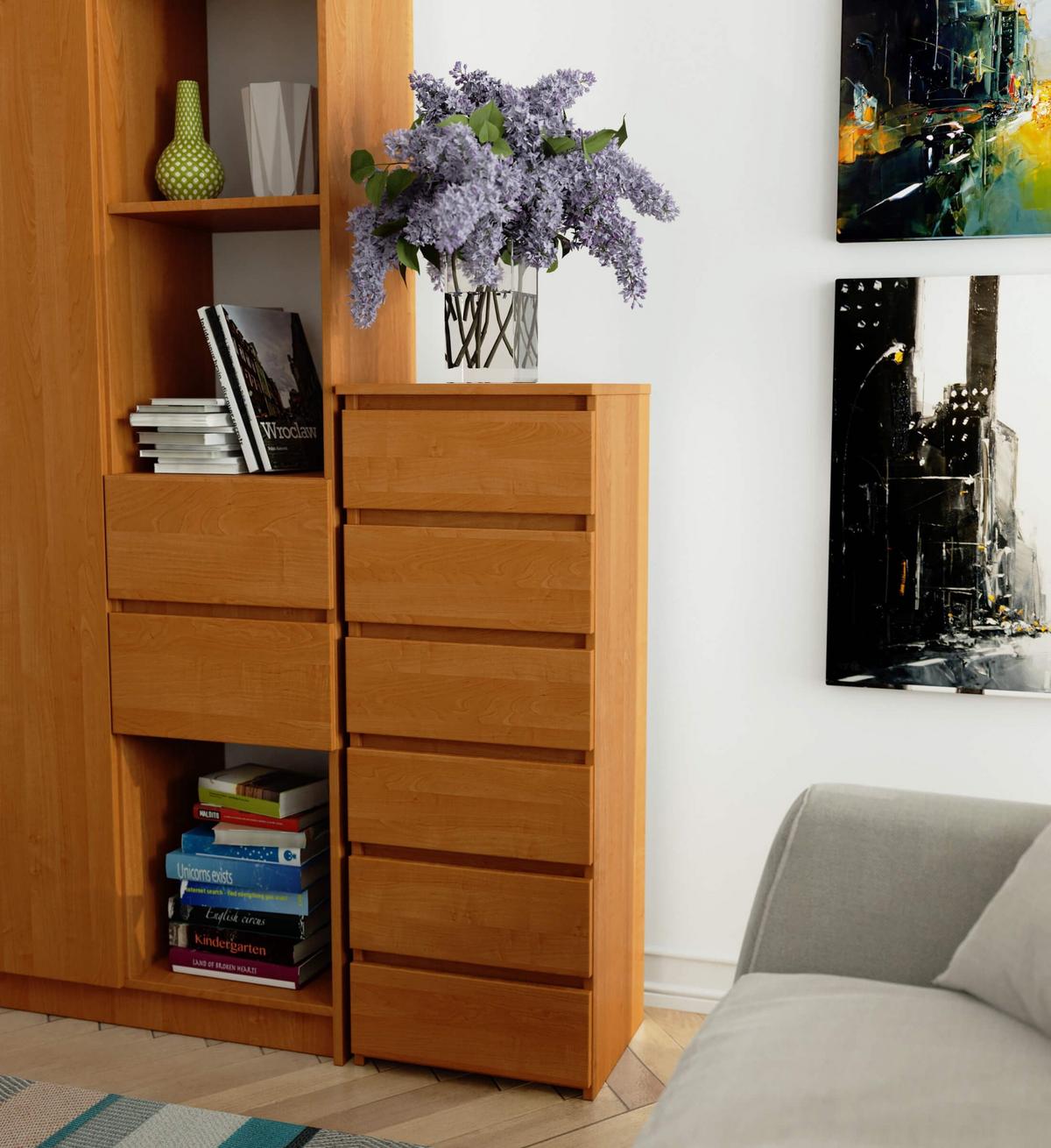 KOMMODE Erlefarben 109/40/35 - Erlefarben, Holzwerkstoff (40/109/35cm) - RAUMHIRSCH FURNITURE
