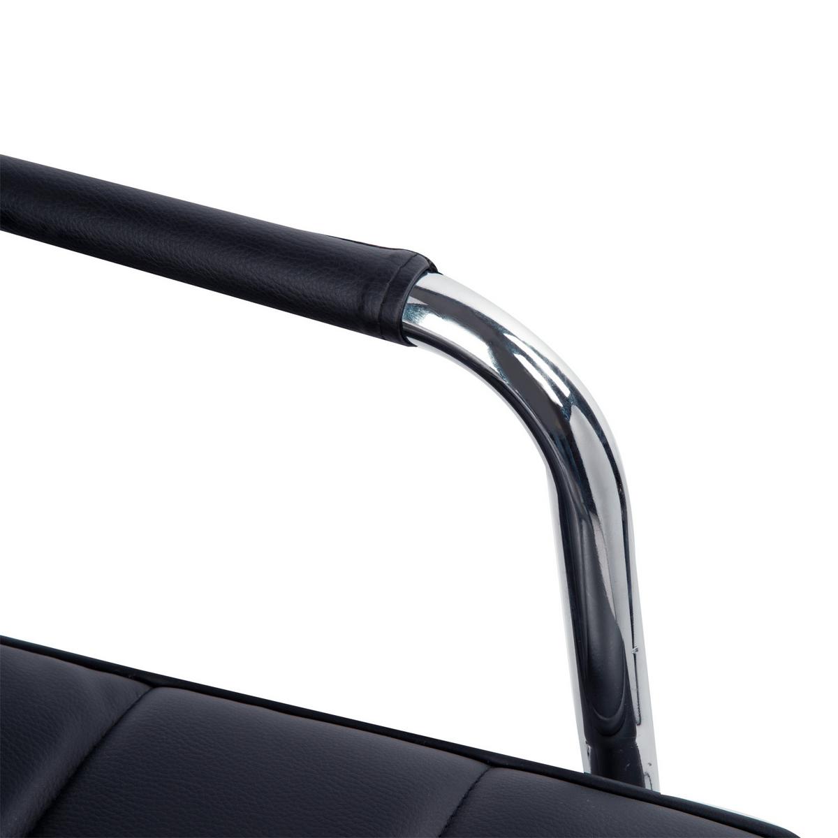 BÜROSTUHL Drehstuhl Rollhocker Drehhocker Arbeitshocker Stuhl Sessel Schwarz - Schwarz, Kunststoff (54/99/52.5cm) - HOMCOM