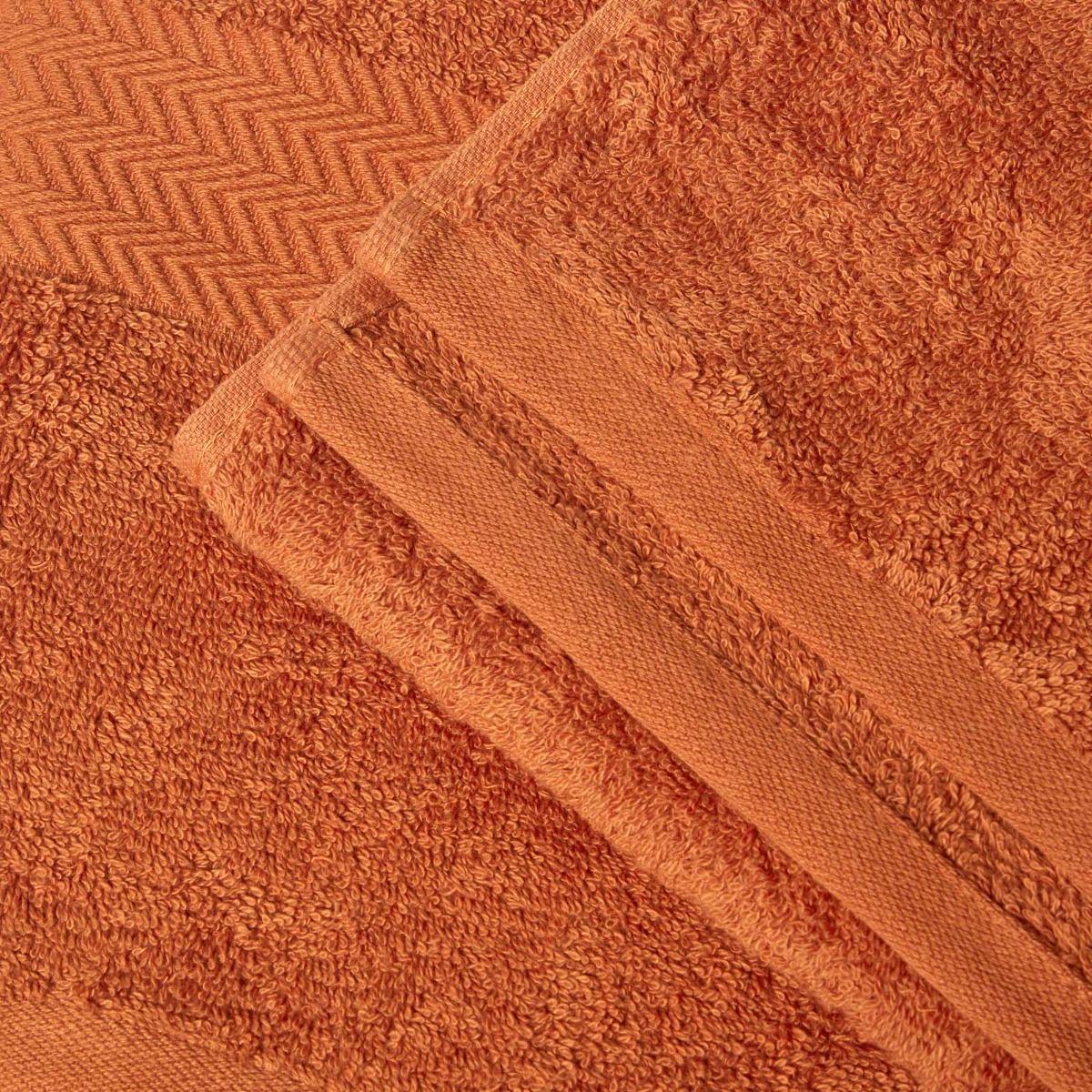 BADETUCH Comfort terracotta 95/150 cm - Terracotta, Textil (95/150cm) - Homescapes