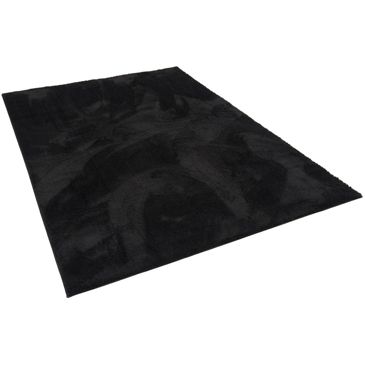 HOCHFLOR LANGFLOR SUPER SOFT TEPPICH SILKY - Schwarz, Textil (80/150cm) - Pergamon