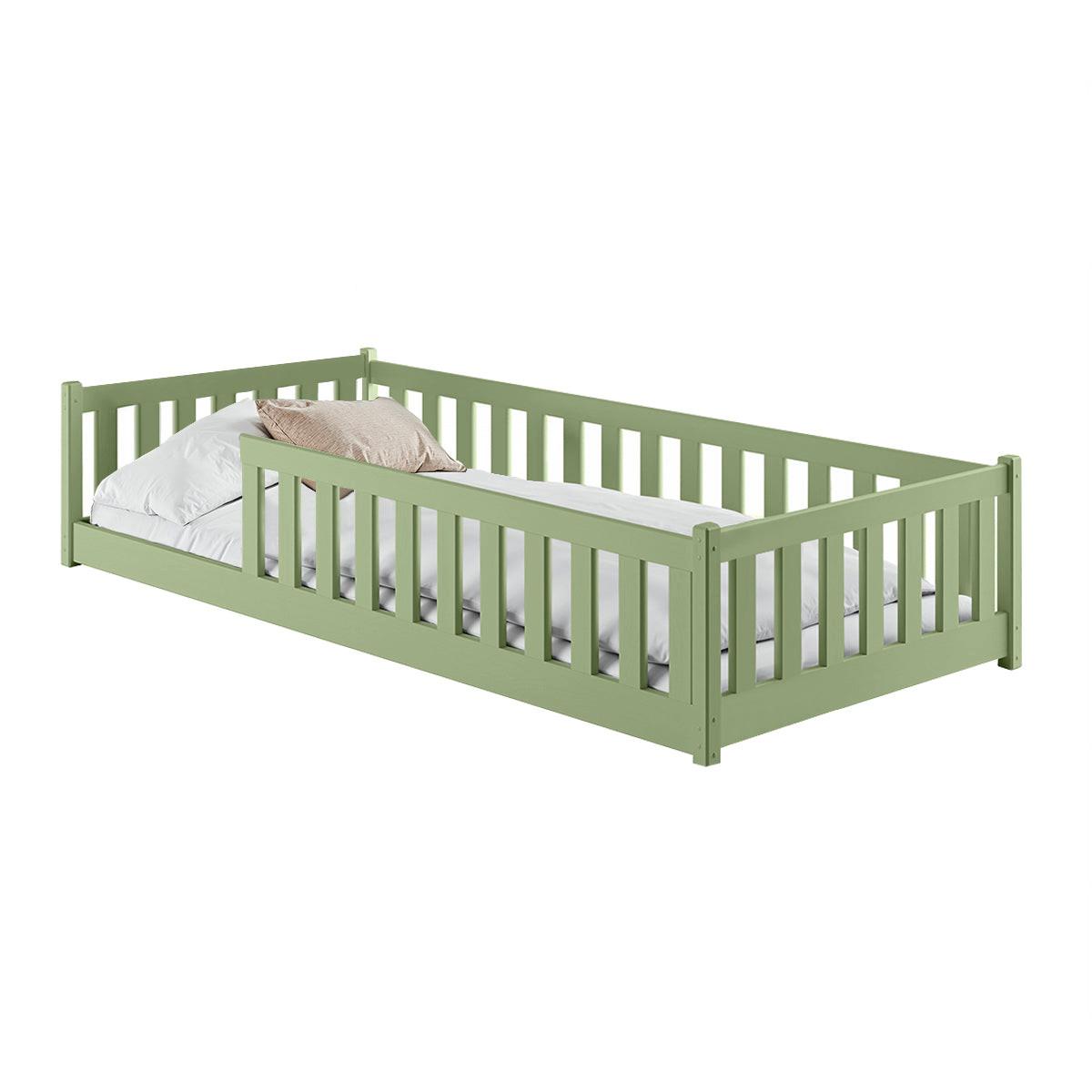 BETT 90/200 Maya Olive - Grün, Holz (90/200cm) - Petits-meubles