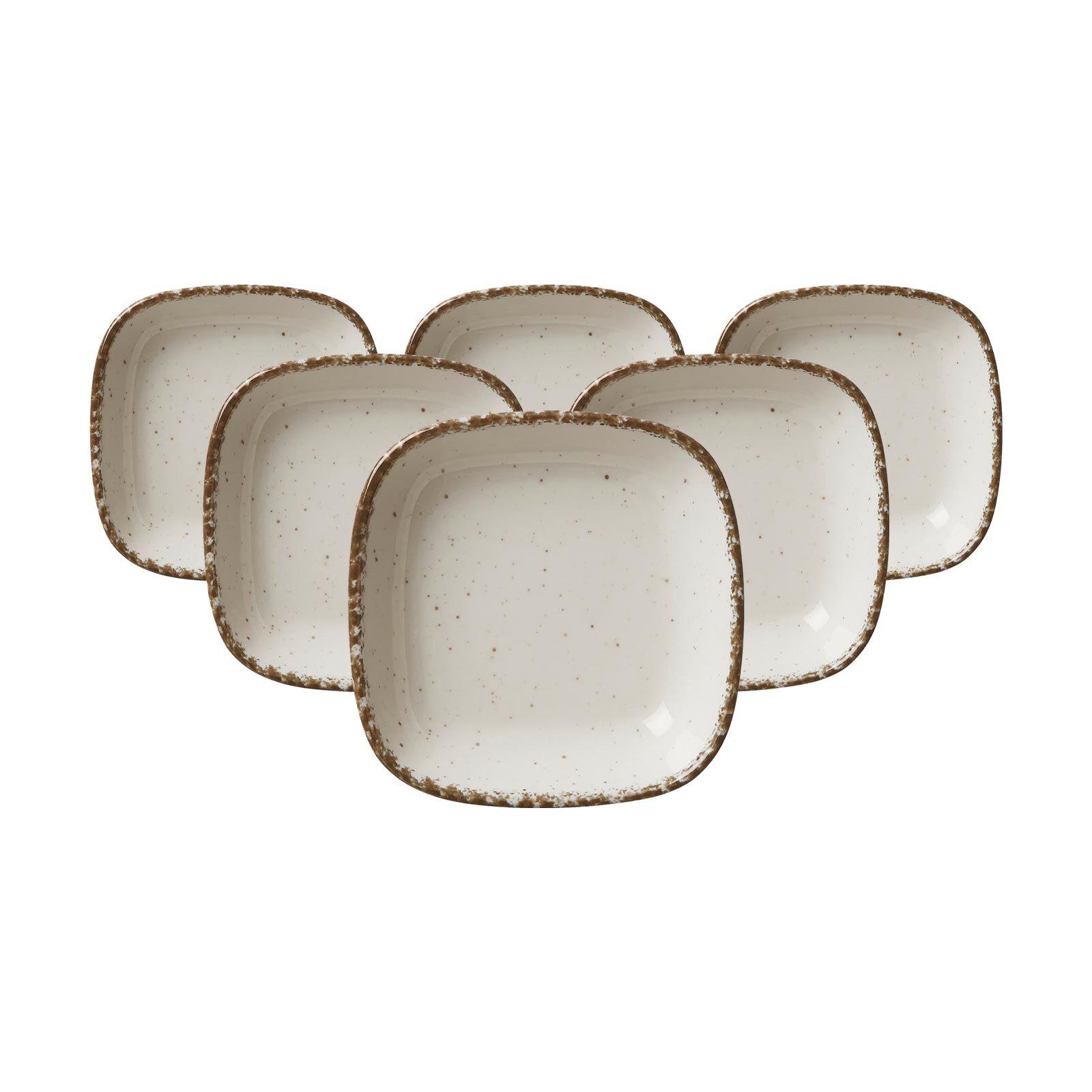 DIPSCHALEN Casa beige ø 10 cm 6er Set - Beige, Keramik (10cm) - Ritzenhoff Breker