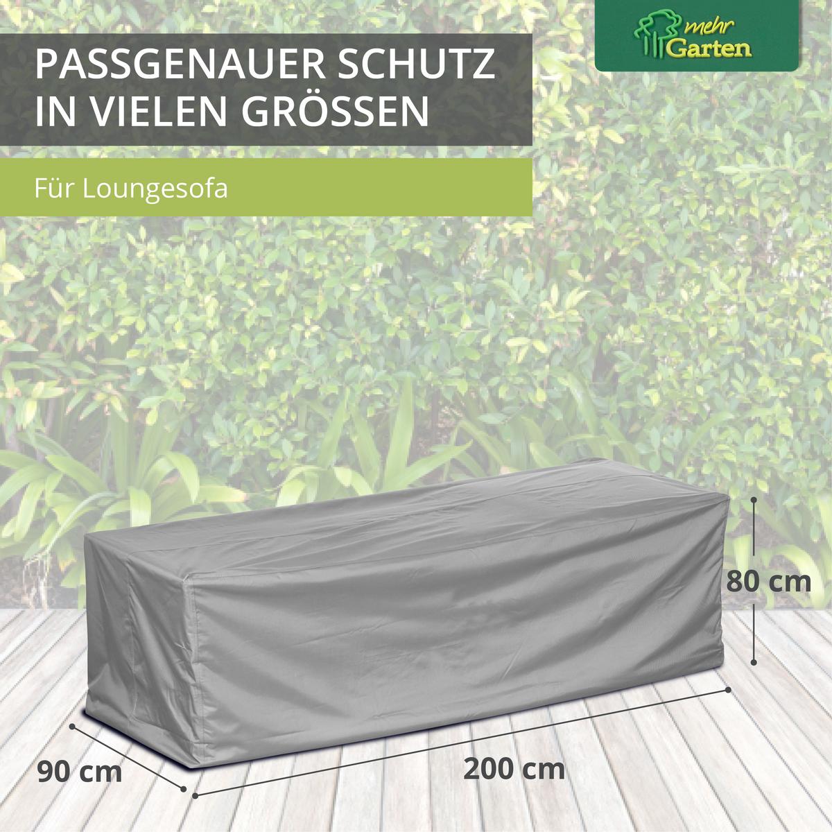 SCHUTZHÜLLE für Loungesofa SHP-60064 - Grau, Kunststoff (220/80/90cm) - mehr Garten