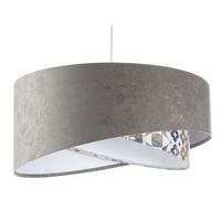 HÄNGELEUCHTE Grau 50/23 cm - Weiß, Kunststoff (50/1/23cm) - ONZENO