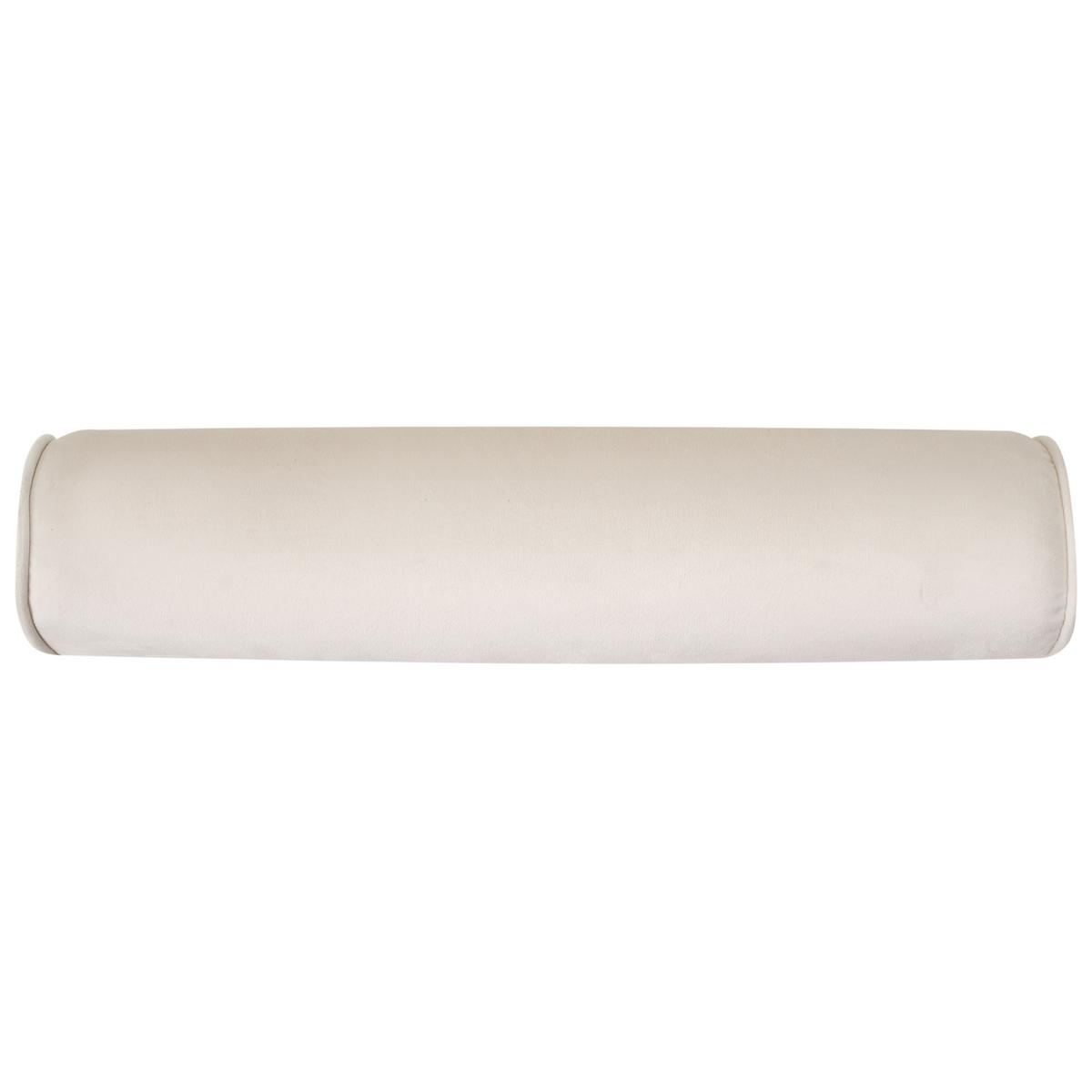 CHAISELONGUE-LINKSSEITIGE Samtstoff Beige mit Stauraum Luiro - Beige/Schwarz, Textil (160/77/70cm) - Beliani