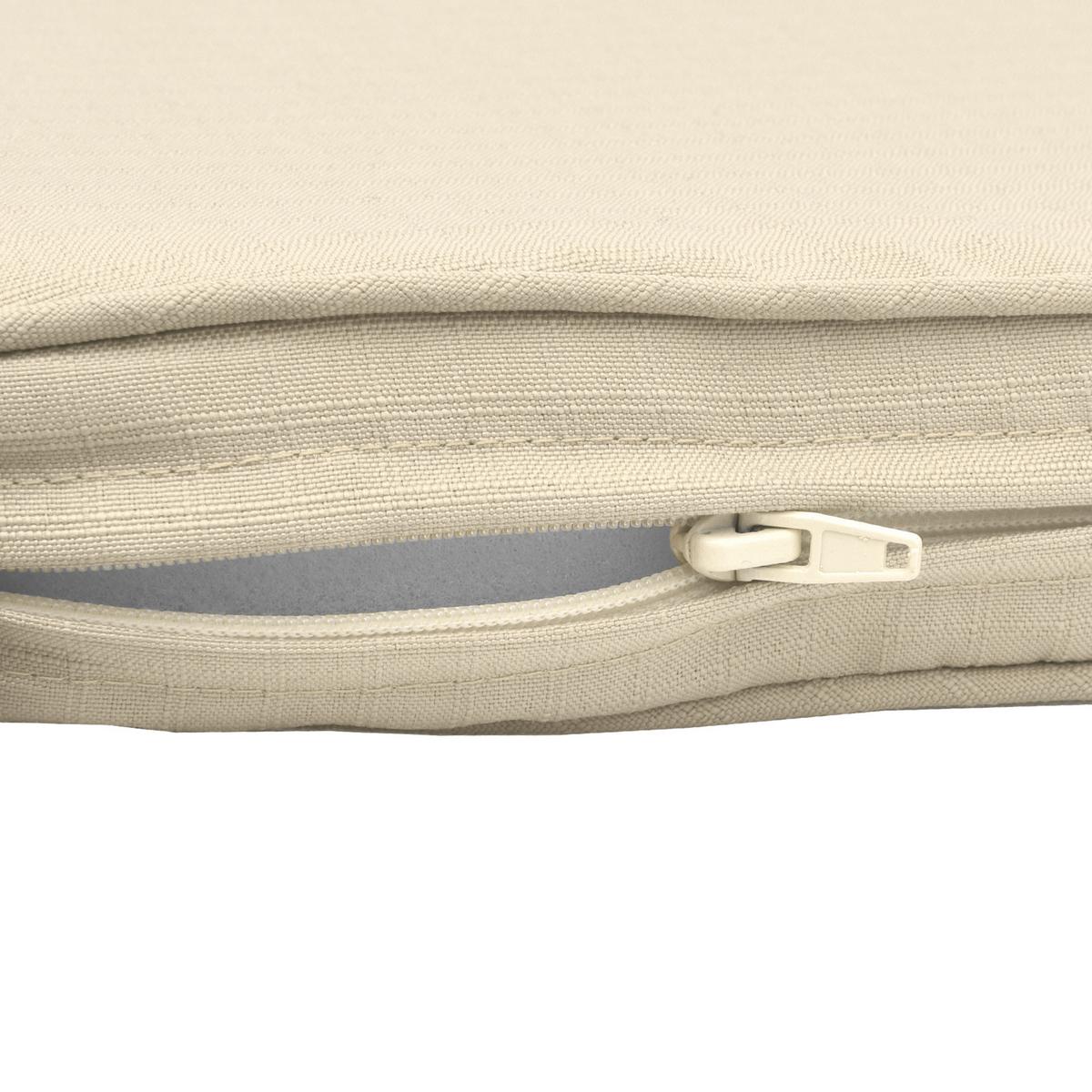 BANKAUFLAGE Base BK 100/48/5 cm Natur - Sandfarben, Textil (48/5/100cm) - Beautissu 