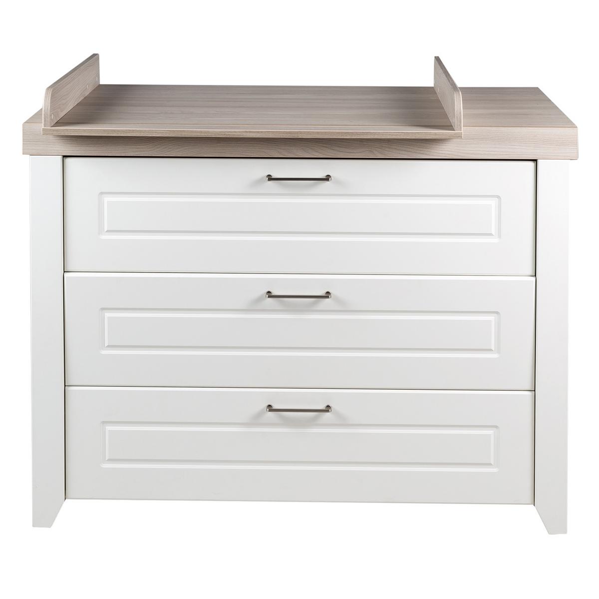 WICKELKOMMODE Felicia - Weiß, Holzwerkstoff/Metall (120/98/75cm) - Roba