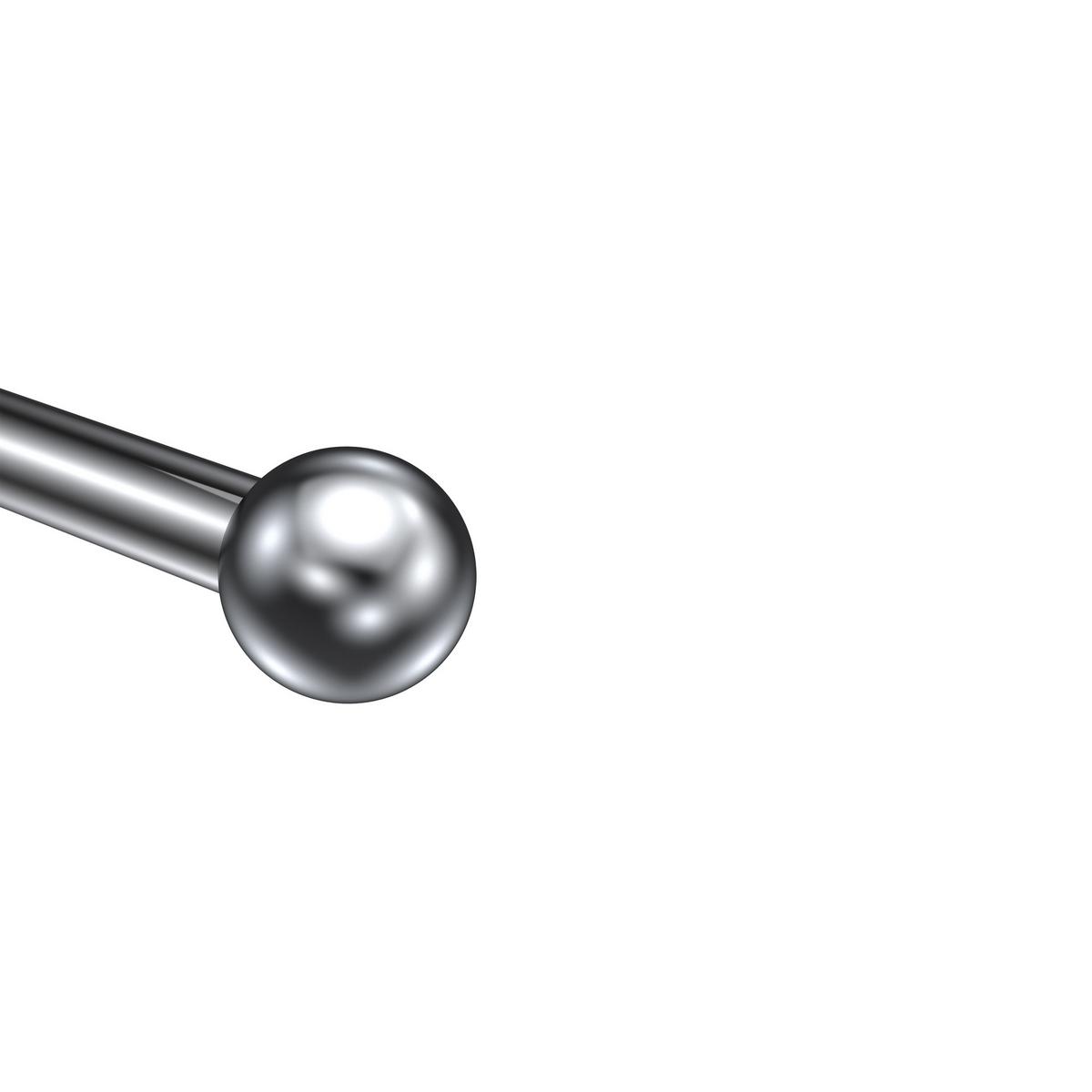ENDSTÜCKE FÜR GARDINENSTANGEN 20 mm Ø, Luino Chrom, Packung 2 Stück - Chromfarben, Metall (2.5/3/3cm) - INTERDECO