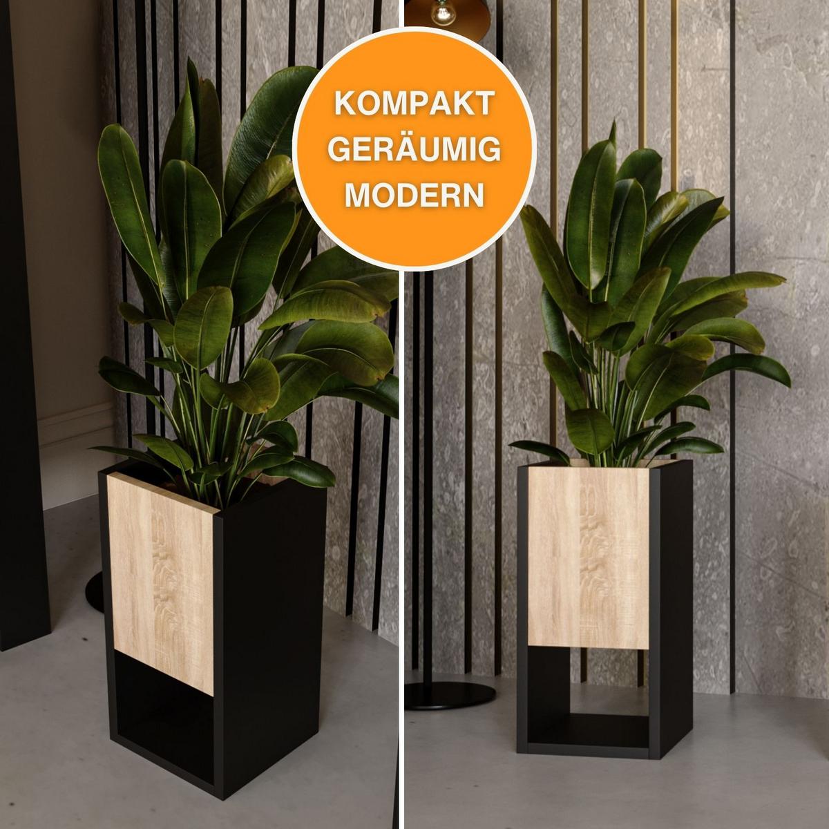 BLUMENKASTEN - Sonoma Eiche, Holzwerkstoff (22.6/45/22.62cm) - RAUMHIRSCH FURNITURE