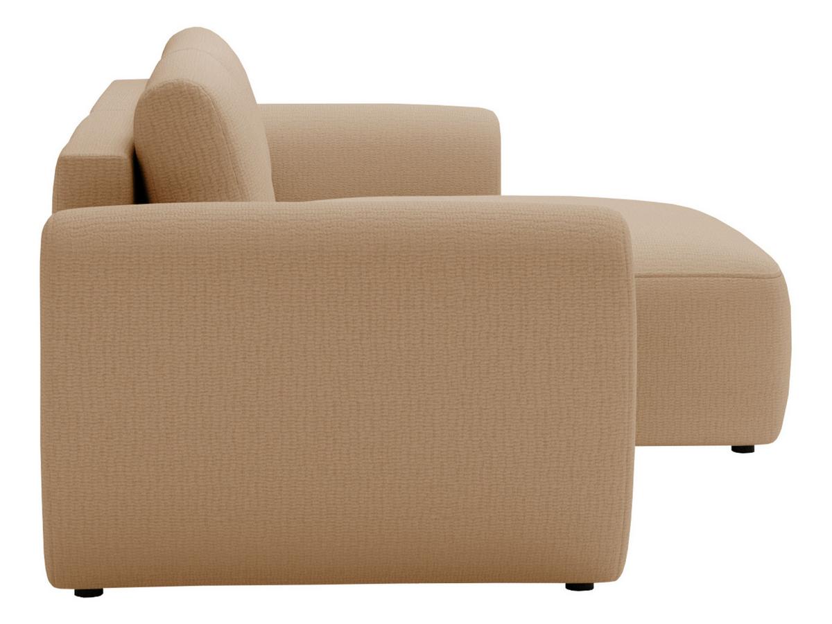 ECKSOFA Suzi - Hellbraun/Schwarz, Holzwerkstoff/Kunststoff (147/261cm) - MIRJAN24