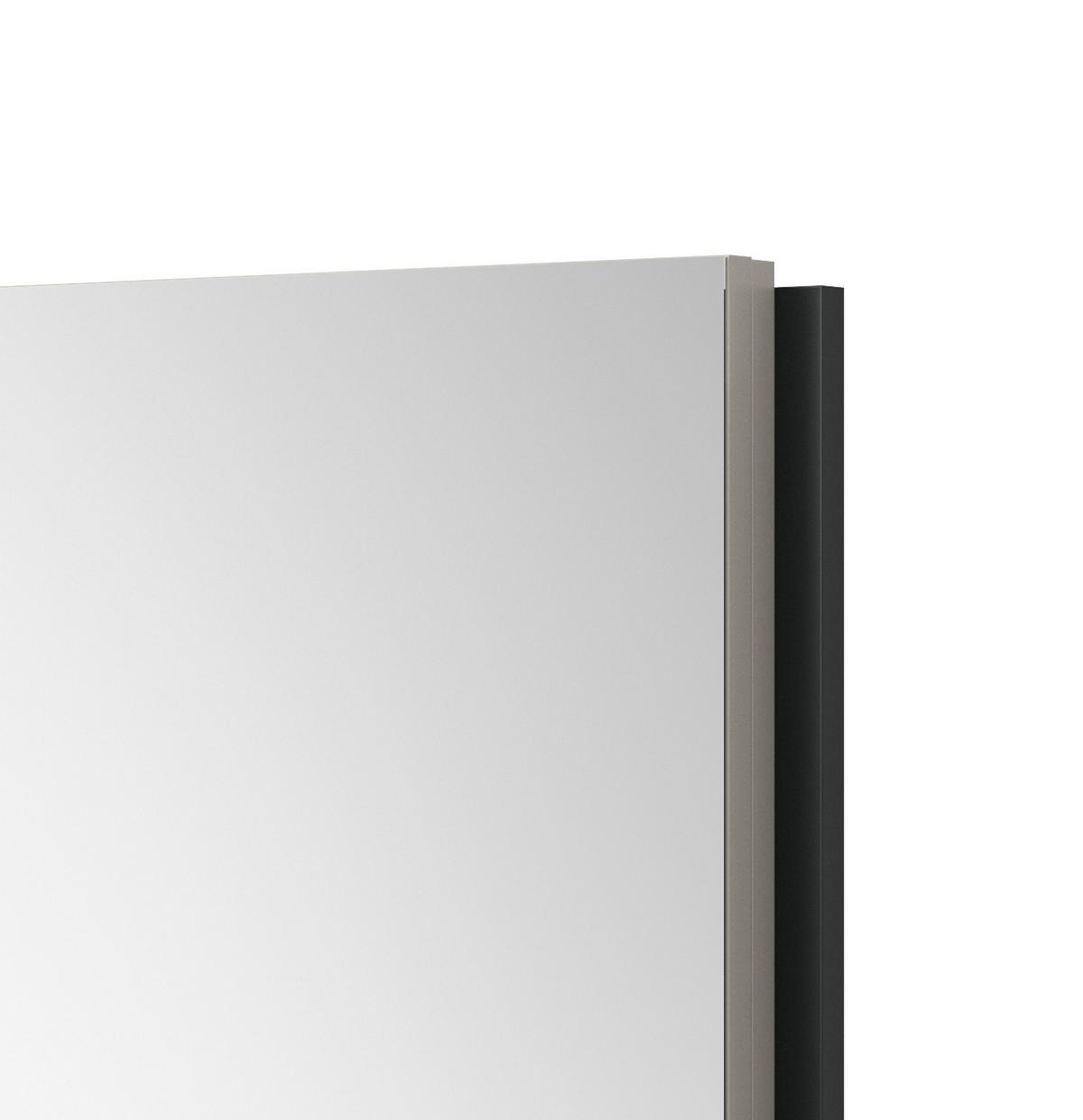 GARDEROBENSPIEGEL Kaschmir, Wandspiegel 72 x 70 cm - Kaschmir/Schwarz, Glas/Holzwerkstoff (72/70/5cm) - Inn.Furn