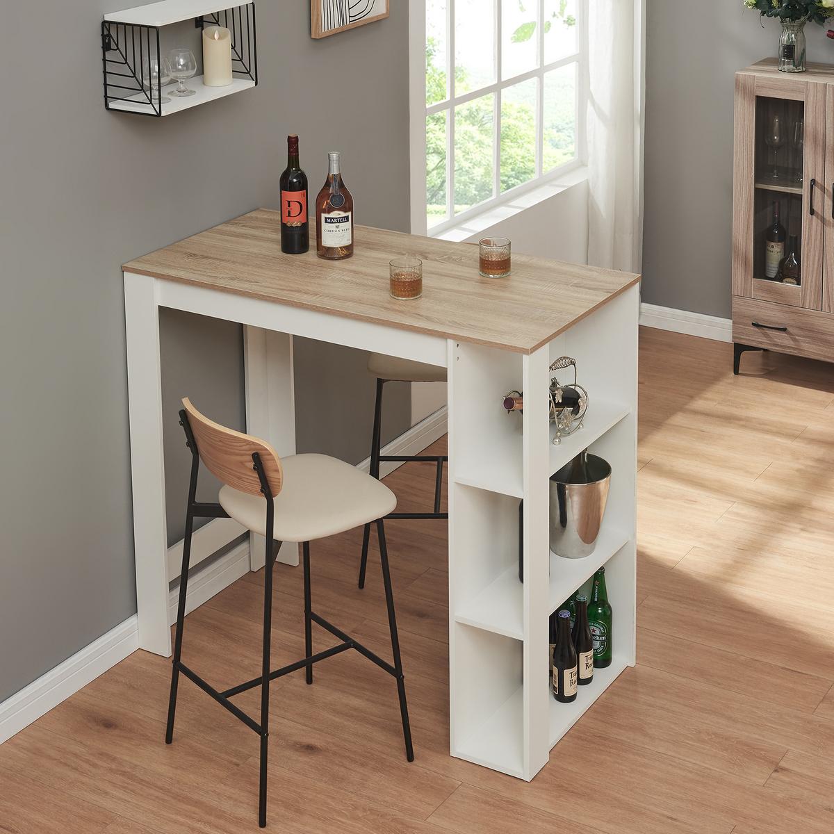 BARTISCH Danderyd - Eichefarben/Weiß, Holzwerkstoff (60/120/105.5cm) - [en.casa]