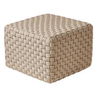 POUF Taupe Nalli - Taupe, Kunststoff (50/35/50cm) - Beliani