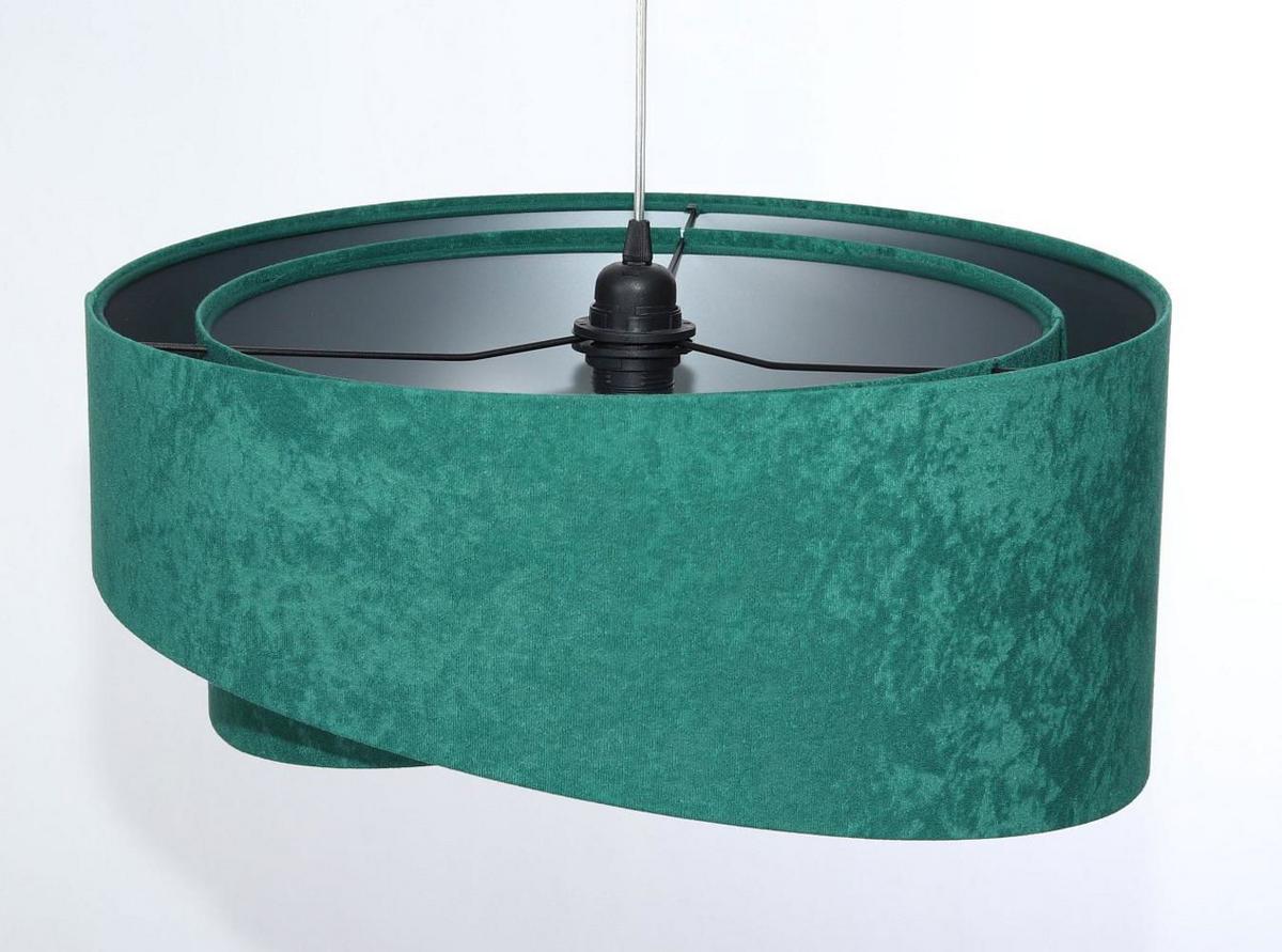 HÄNGELEUCHTE Grün 50/23 cm - Silberfarben, Kunststoff (50/1.3/23cm) - ONZENO
