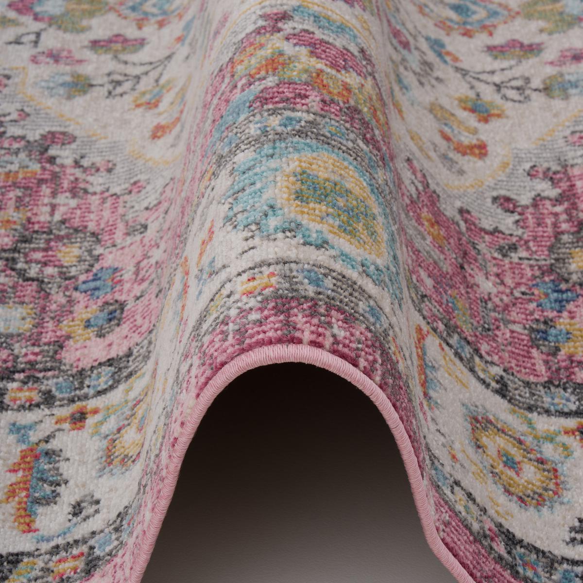 INDOOR OUTDOOR TEPPICH LAGOS VINTAGE - Rosa, Textil (140/200cm) - Pergamon