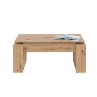 DESIGN Couchtisch mit hochklappbarer Tischplatte L102 cm - Ciara - Eiche Artisan, Holzwerkstoff (8.3/50/43cm) - Calicosy