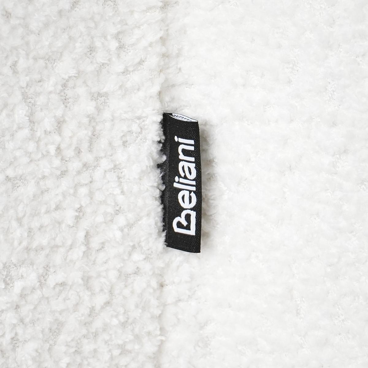 POUF Cremeweiß Scotia - Weiß, Textil (40/44/33cm) - Beliani