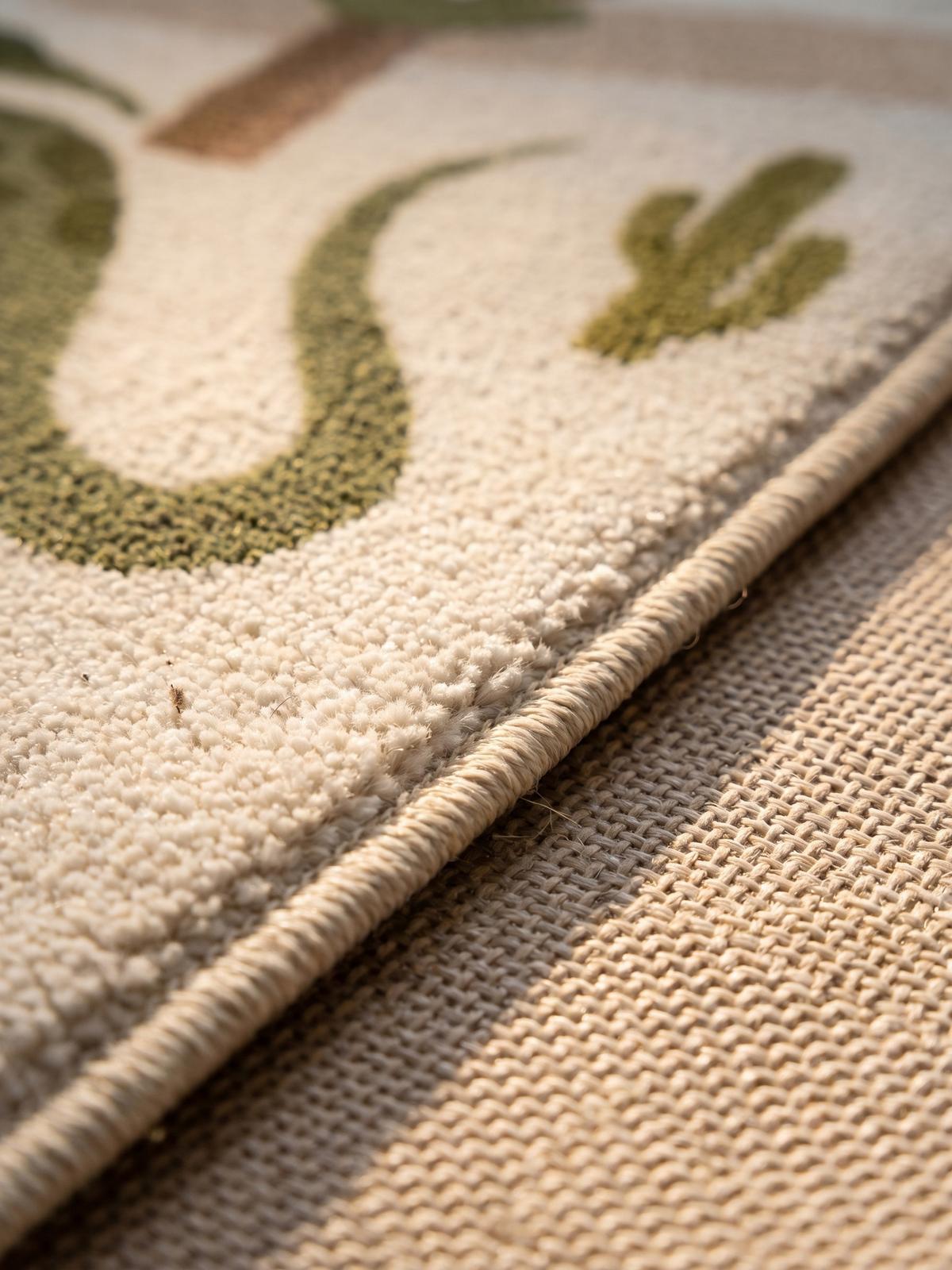 SPIELTEPPICH Waschbar TINO in Creme, mit Dino-Landschaft, 140 x 200 cm - Beige, Textil (200/140cm) - KADIMA DESIGN