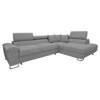ECKSOFA Cotere Cord, Seite: Rechts - Hellgrau, Holz/Textil (270/202cm) - MIRJAN24