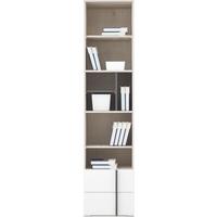 BÜCHERREGAL BERGAMO 45 / 195 / 40 cm Eichefarben - Eichefarben, Holzwerkstoff (45/195/40cm) - MASSENO