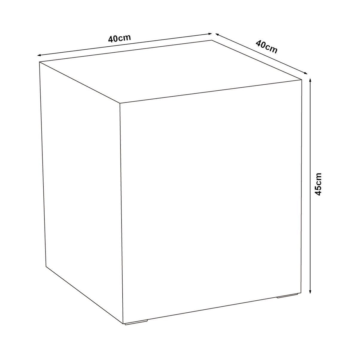 BEISTELLTISCH Ellelu - Weiß, Holzwerkstoff (40/40/45cm) - [en.casa]