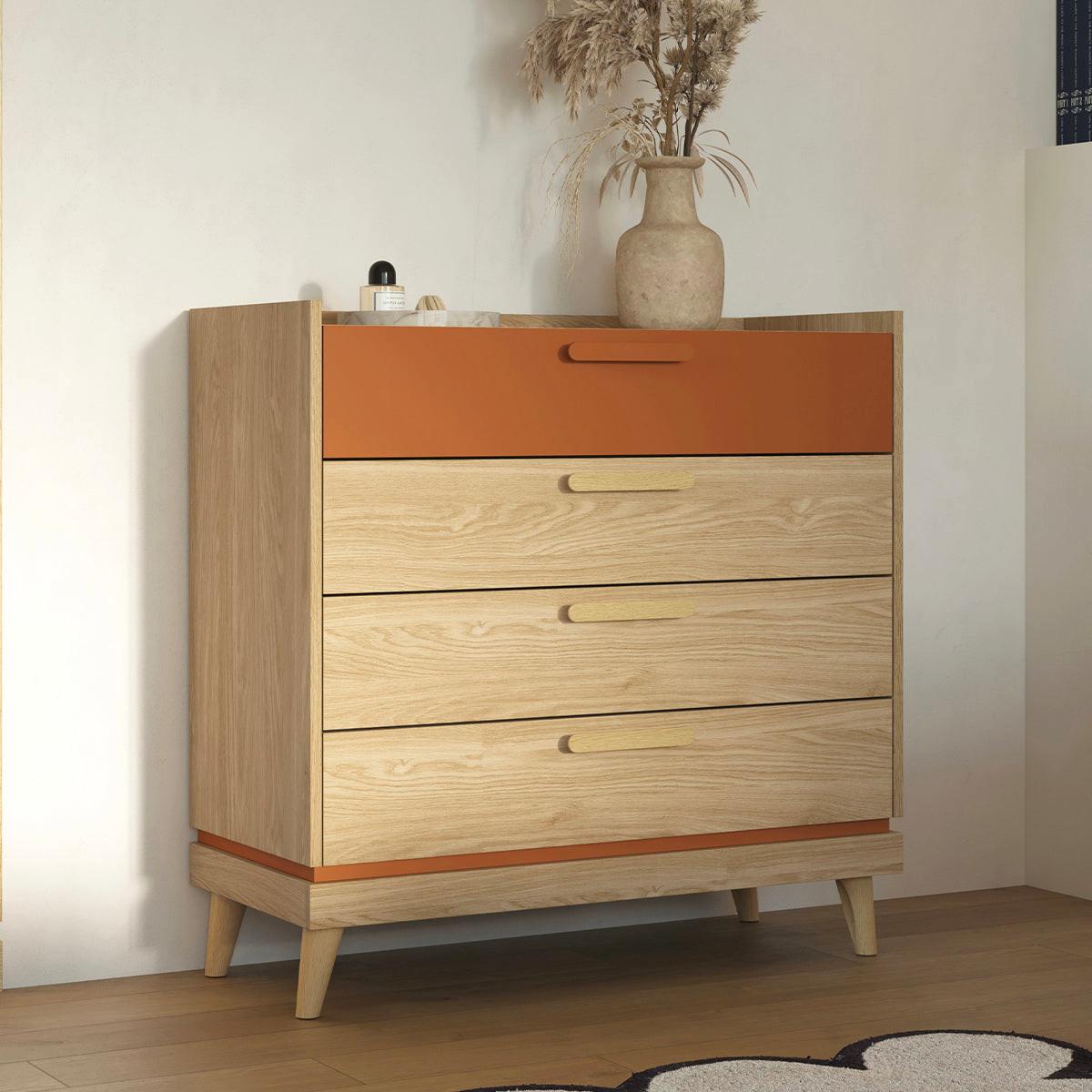 KOMMODE Sandy Holz - Braun, Holzwerkstoff (90/90/40cm) - Petits-meubles