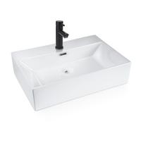 WASCHBECKEN Myxyn 51/42/15 cm - Weiß, Keramik (42/15/51cm) - ZMH