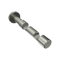 TRÄGER FÜR GARDINENSTANGEN 20 mm Ø, Prestige 2-läufig, Edelstahl-Optik - Edelstahlfarben, Metall (16.2/4/4cm) - INTERDECO