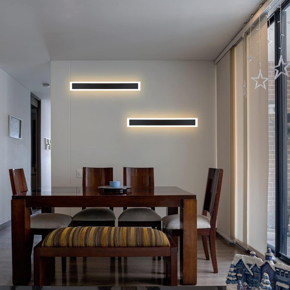 LED WANDLEUCHTE Lichtblick - Schwarz, Metall (8/4/50cm) - Nettlife