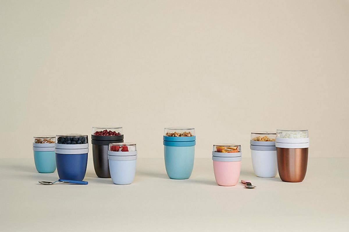 LUNCHPOT Ellipse Vivid Mauve ø 10.7 cm - Rot/Rosa, Kunststoff (10.7/15.1/10.7cm) - Mepal