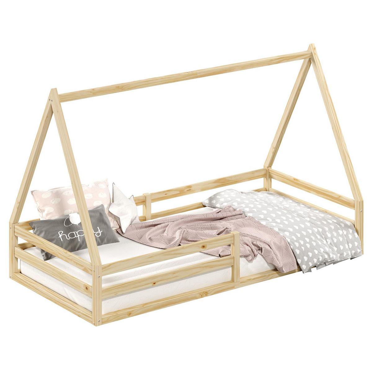 HAUSBETT SILA 90x200 cm natur - Naturfarben, Holz (96/152/206cm) - IDIMEX