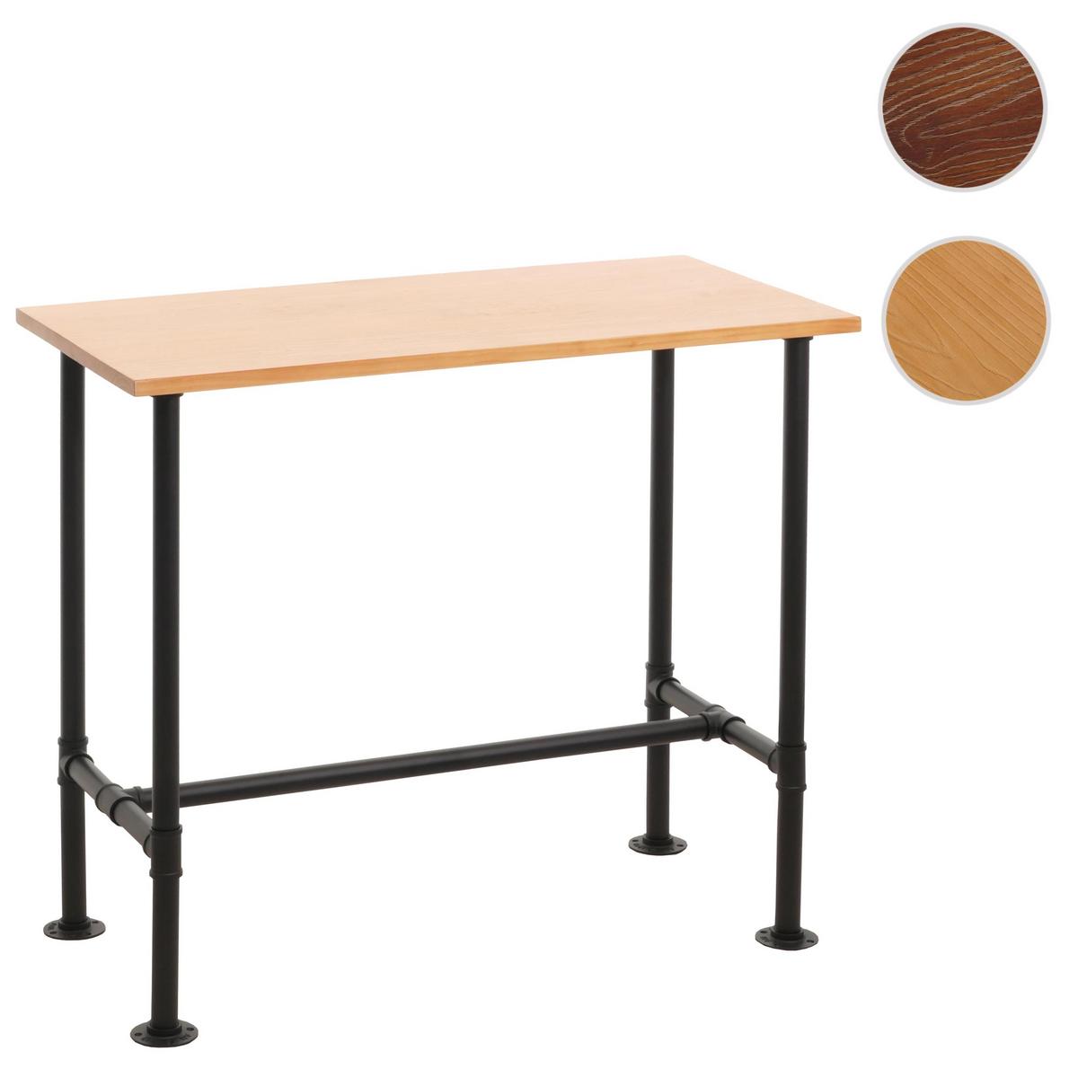BARTISCH eckig Schwarz, Beige - Beige/Schwarz, Holz (61/120/108cm) - MCW