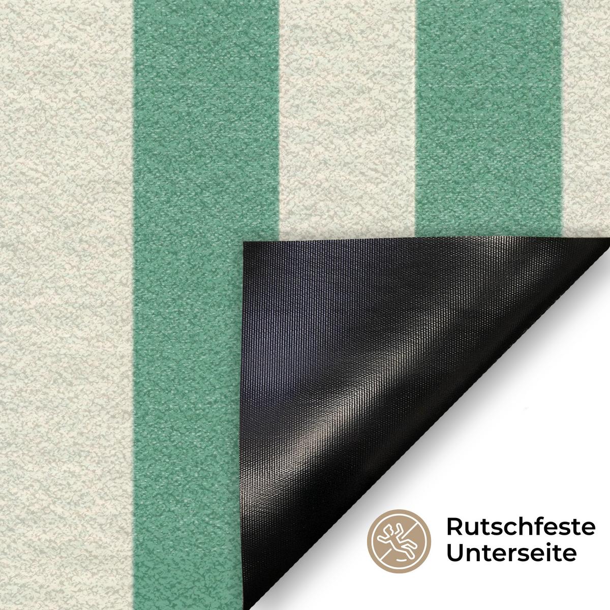 FUSSMATTE Krebs - Streifen - Realistisch - Sommerlich Schmutzmatte 90x60 cm - Multicolor, Kunststoff (90/0.4cm) - MuchoWow