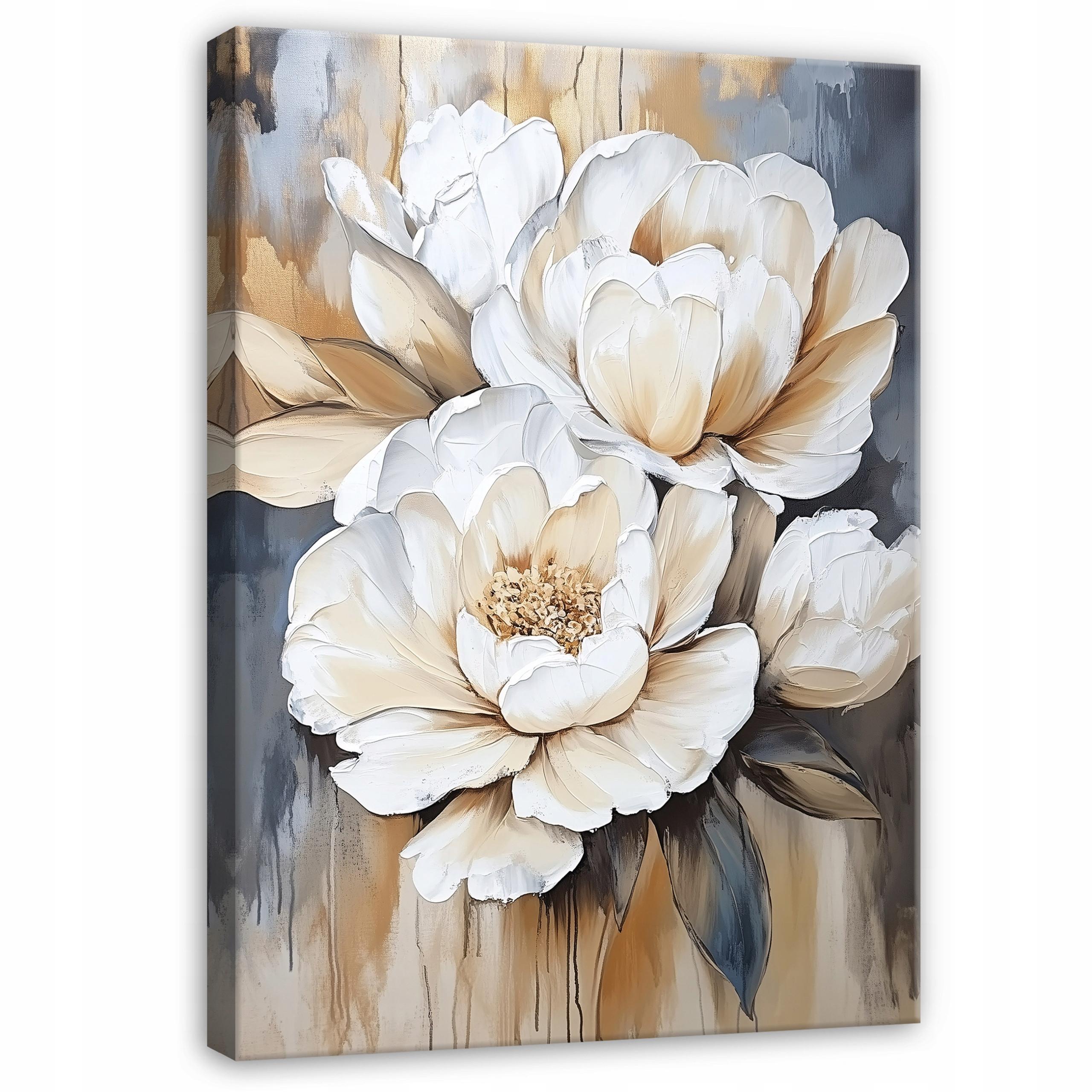 BILDER Abstrakt Blumen Modern 120x80 - Multicolor, Holzwerkstoff (80/120cm) - Wallarena