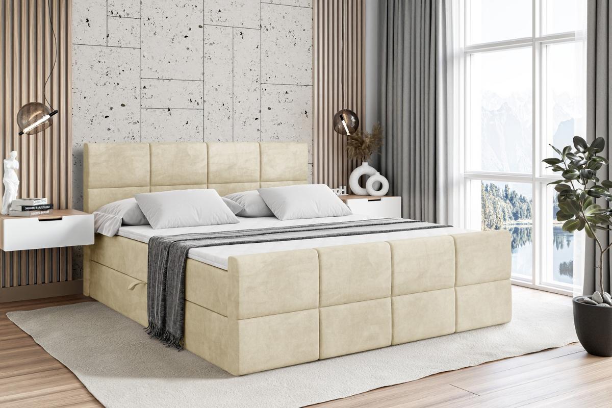 BOXBETT ARDENI-Z - 140x200 cm - H4 - Beige - Beige, Holzwerkstoff (140/200cm) - ALTDECOR