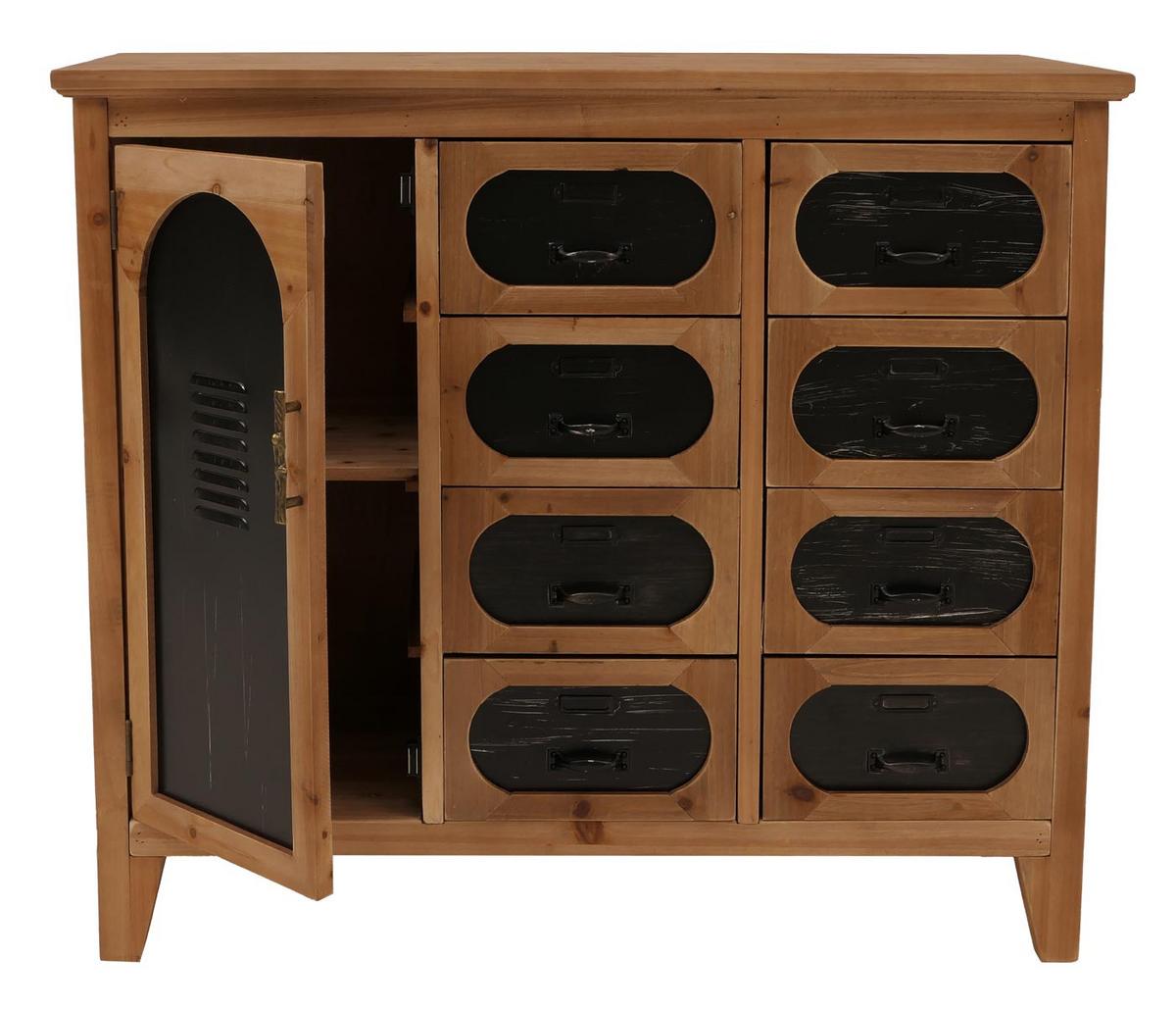 APOTHEKERKOMMODE Braun - Braun, Holz (91/80/40cm) - MCW