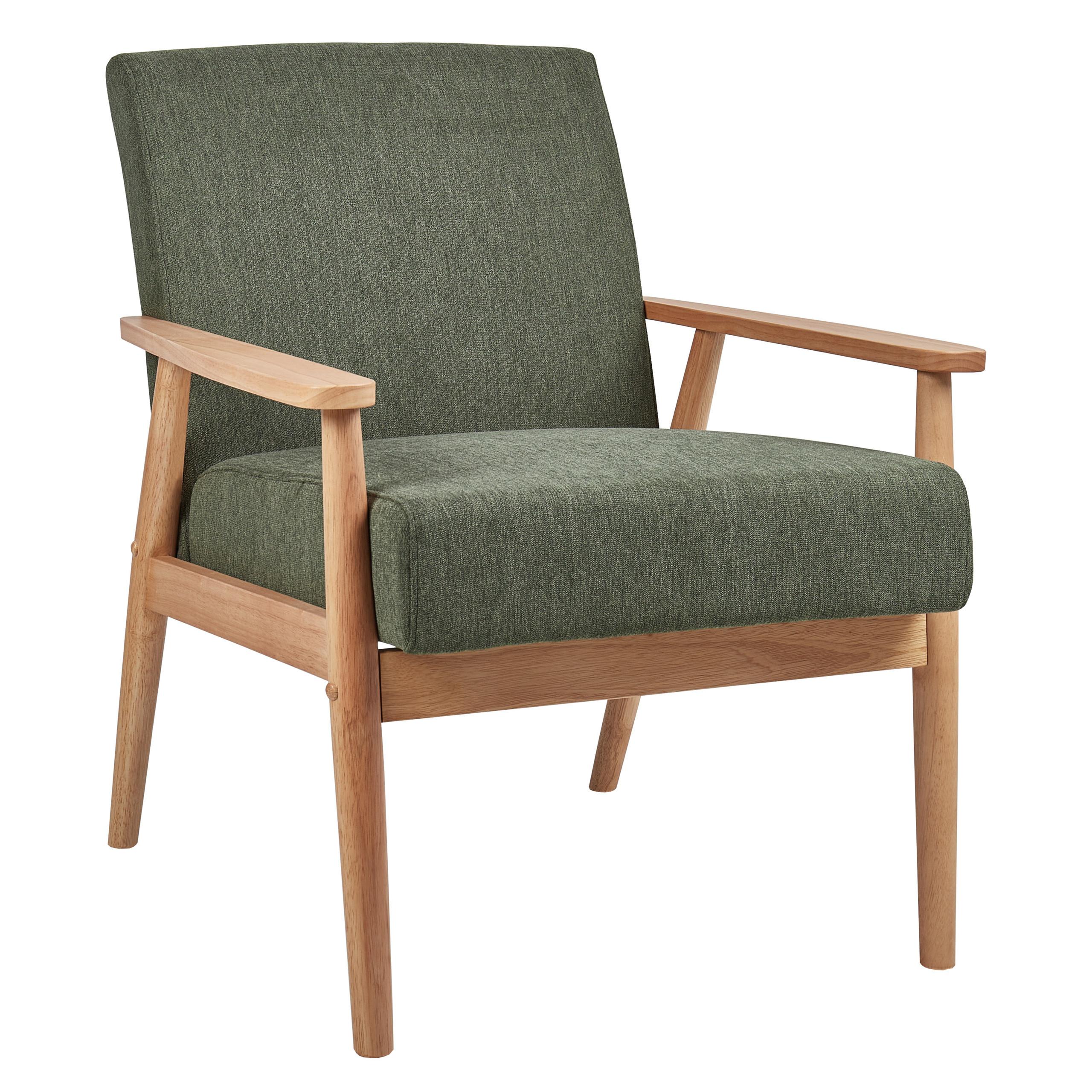SESSEL Hellbraun/Grün Esrum - Braun/Grün, Textil (62/79/80cm) - Beliani