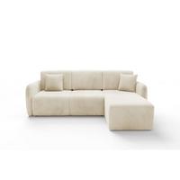 ECKSOFA Dora 3 Sitzplätze Beige - Beige, Holz (245/185cm) - Petits-meubles