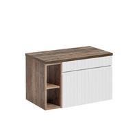 WASCHTISCHUNTERSCHRANK 80cm Zelie Weiß - Weiß, Holzwerkstoff (80/48/46cm) - Petits-meubles