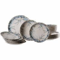 TELLER-SET Todi blau 18-tlg. - Blau, Keramik (2/2/2cm) - Ritzenhoff Breker