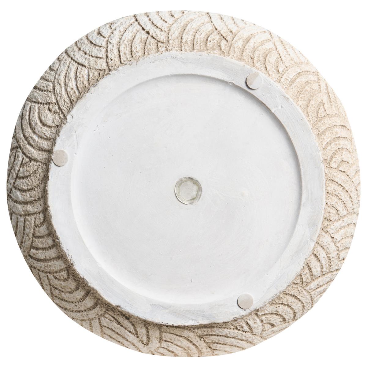 BLUMENKÜBEL Beige Eriros - Beige, Keramik (29cm) - Beliani