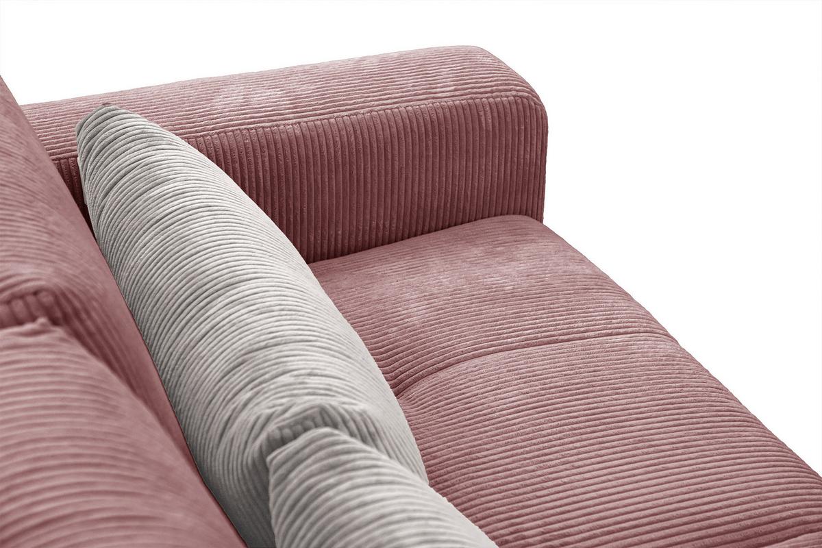 SOFA OLI 3-Sitzer, altrosa - Altrosa, Holz/Textil (208/91/108cm) - Wozimo