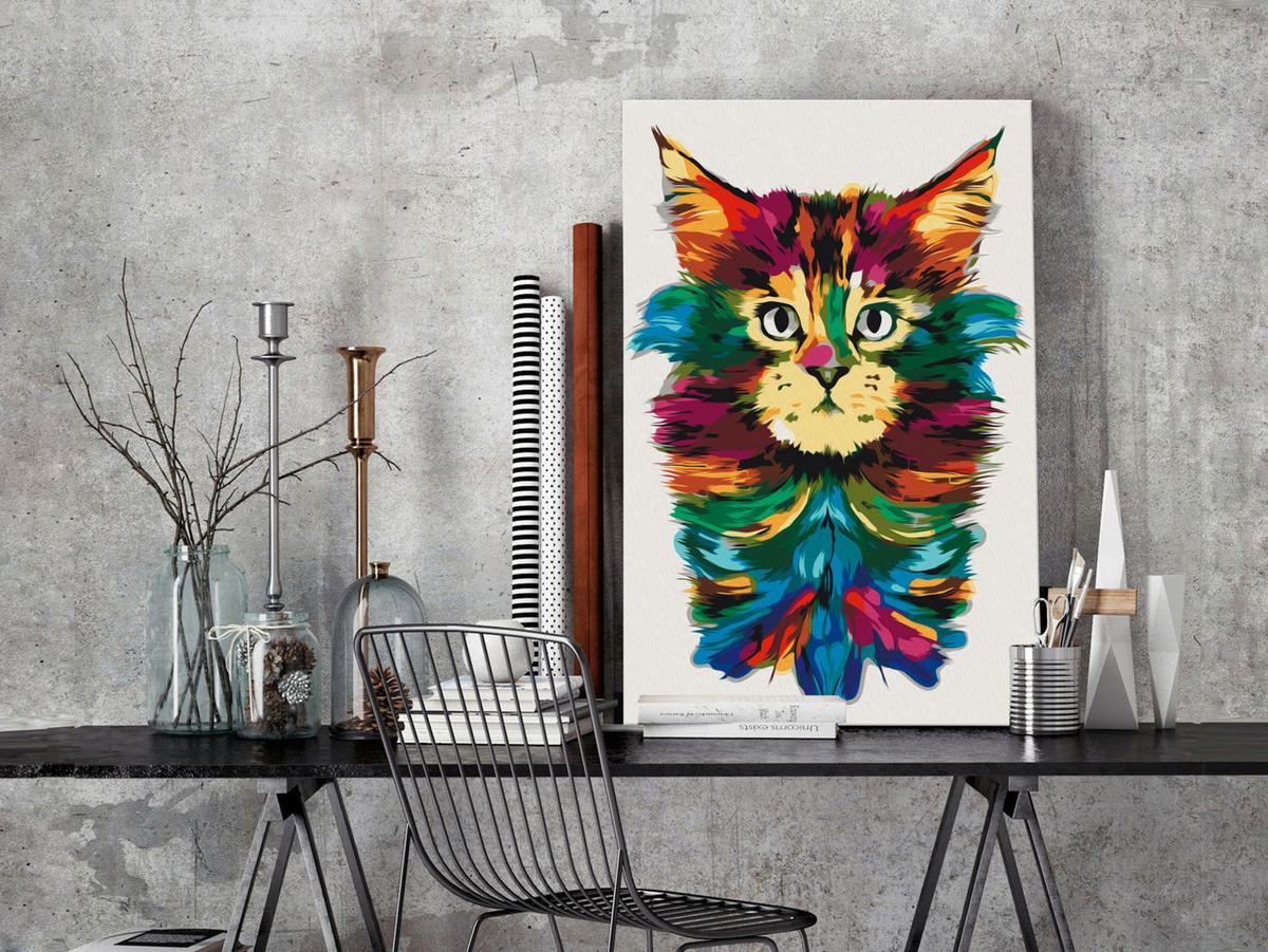 MALEN NACH ZAHLEN 40/50 cm - Multicolor, Textil (1.4/50cm) - KUNSTLOFT