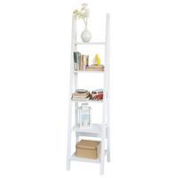 LEITERREGAL Weiß - Weiß, Holzwerkstoff (44/180/39cm) - SoBuy