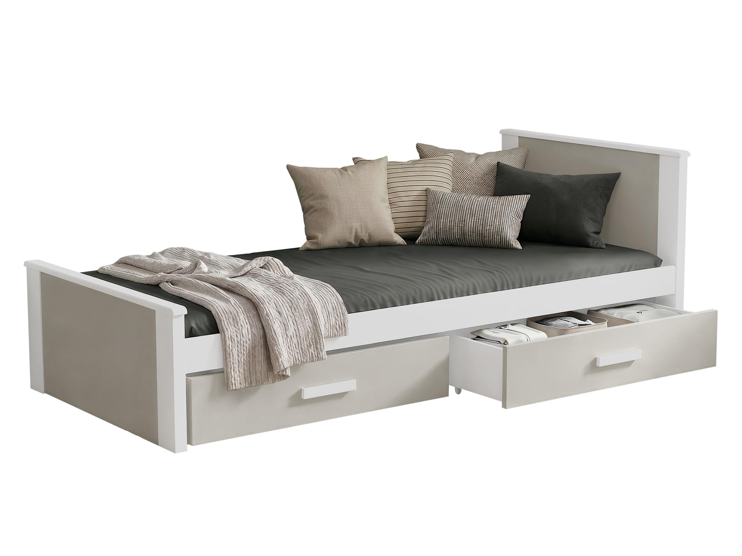 JUGENDBETT Aldo - Kaschmir/Weiß, Holz (90/200cm) - MIRJAN24