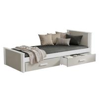 JUGENDBETT Aldo - Kaschmir/Weiß, Holz (90/200cm) - MIRJAN24