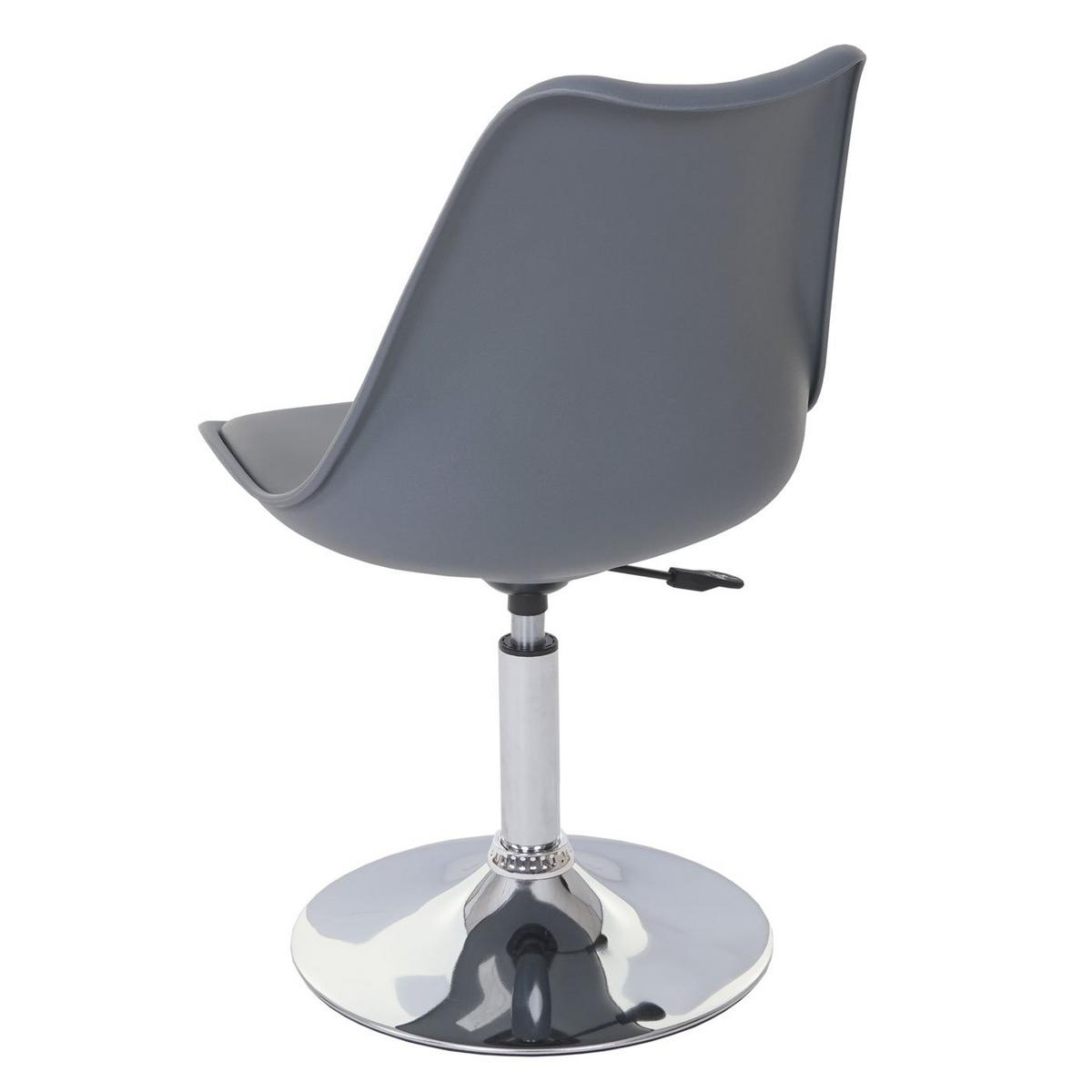 DREHSTUHL Grau - Dunkelgrau/Grau, Textil (48/96/54cm) - MCW