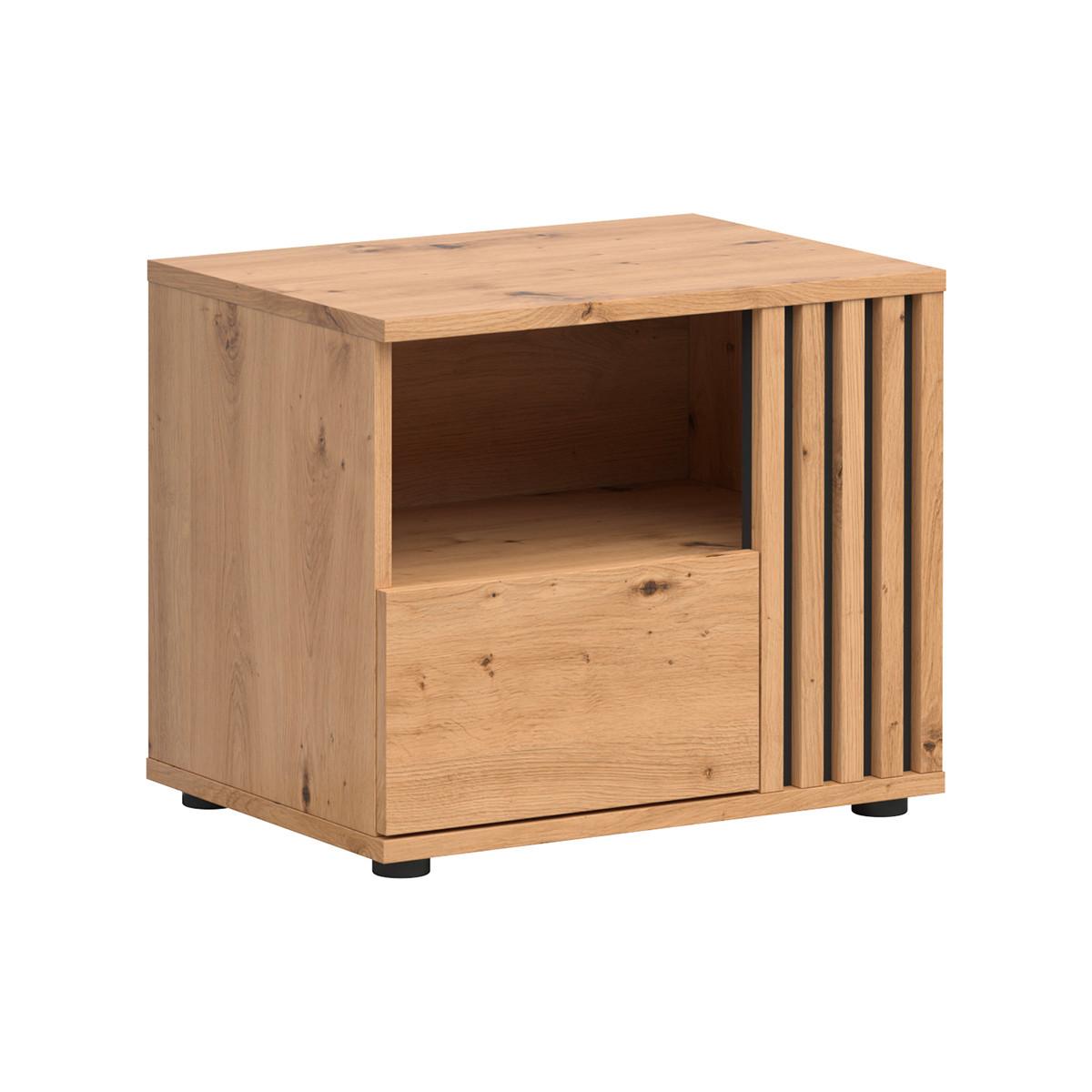 NACHTTISCH Ezra Holz - Braun, Holzwerkstoff (55/46/40cm) - Petits-meubles