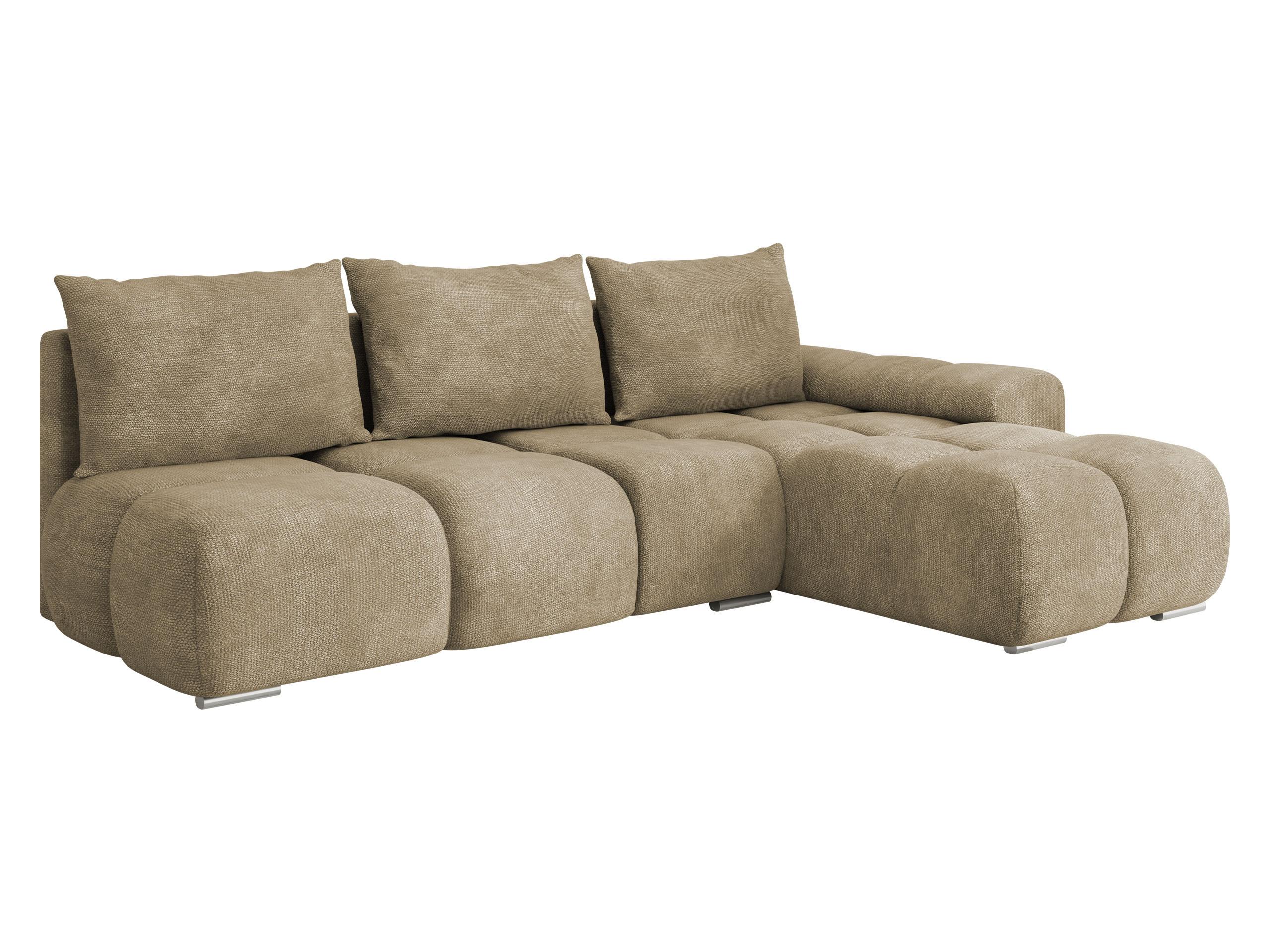 ECKSOFA Bestii, Seite: Rechts - Schwarz/Naturfarben, Holz/Kunststoff (270/183cm) - MIRJAN24