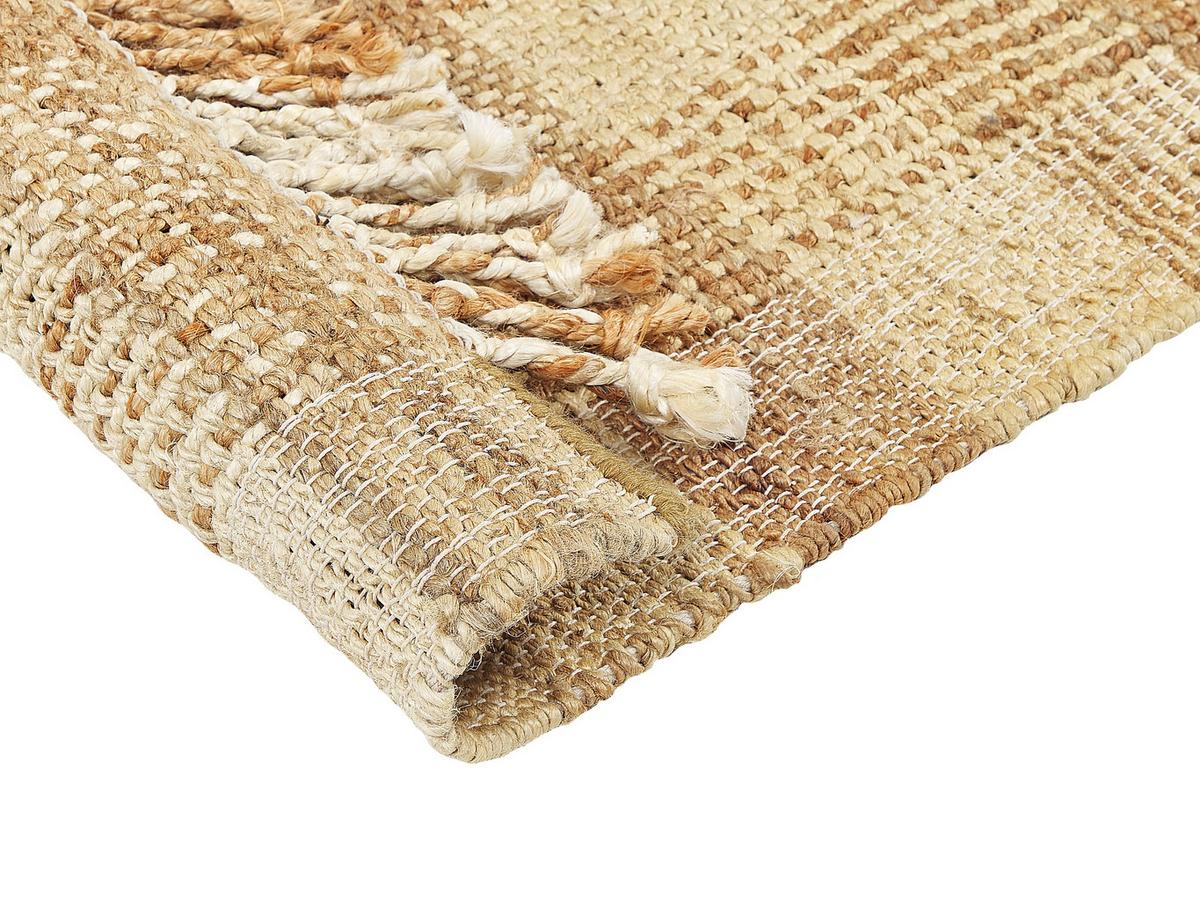 TEPPICH geflochten Berissa 200/140 cm - Beige, Naturmaterialien (140/200cm) - Beliani